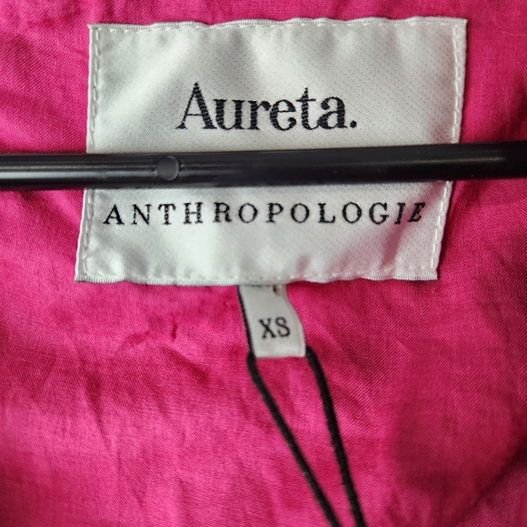 Aureta Anthropologie Raspberry Long Sleeve Dress - Picture 4 of 8